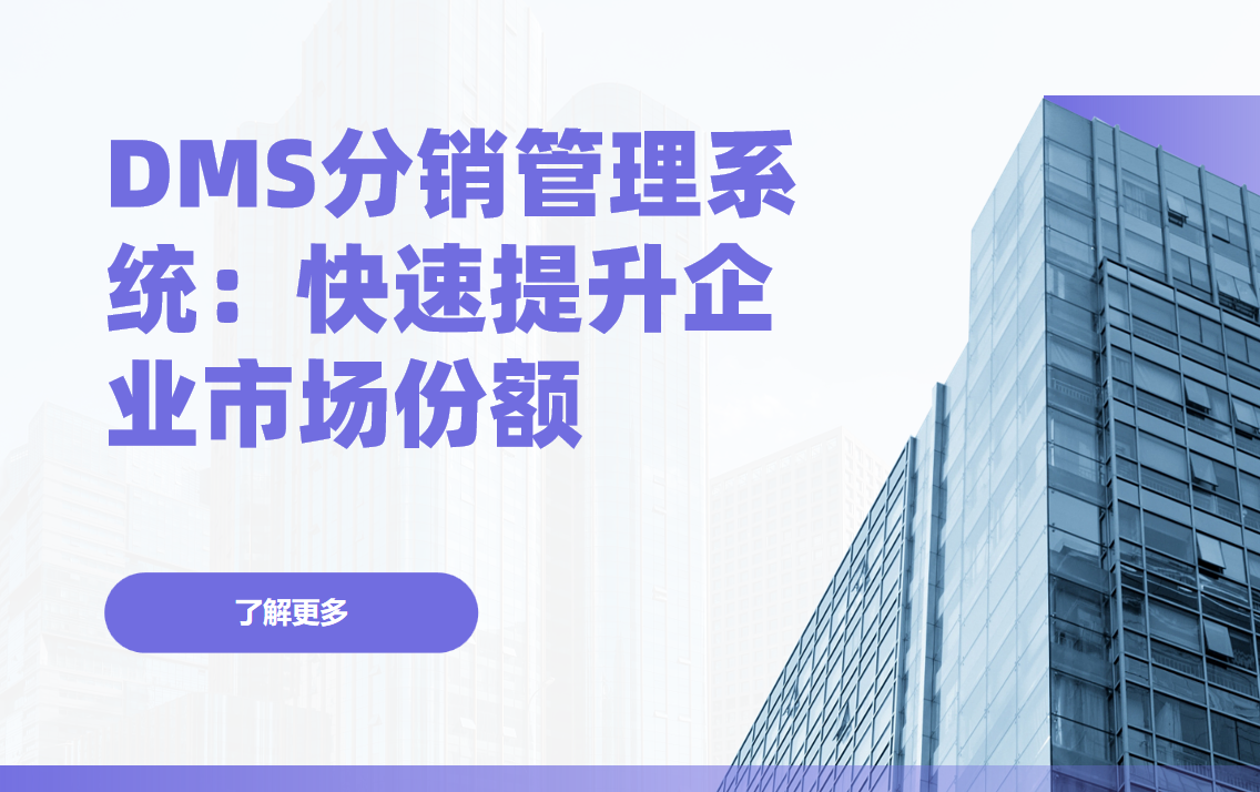 DMS分銷管理系統，快速提升企業市場份額