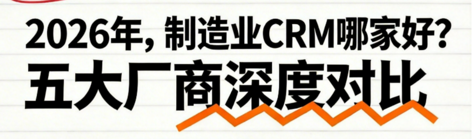 2026年，制造業CRM哪家好？五大廠商深度對比